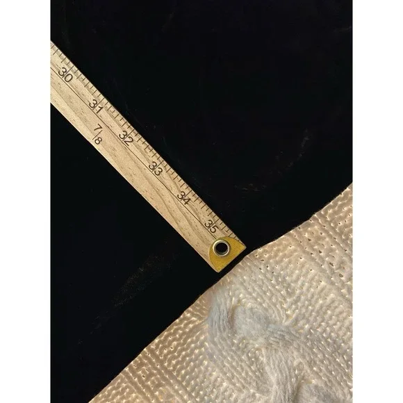 Talbots Black Velvet Popover Collared Shirt Dress Mini Whimsigoth S Quiet Luxury - Picture 8 of 8